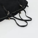 FENDI Tote Bag Nylon Black Silver Auth YKZ893-7