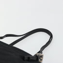 FENDI Tote Bag Nylon Black Silver Auth YKZ893-8