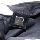 FENDI Mamma Baguette Shoulder Bag Nylon Black Silver Auth YKZ897-22