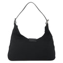 FENDI Mamma Baguette Shoulder Bag Nylon Black Silver Auth YKZ897-2