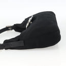 FENDI Mamma Baguette Shoulder Bag Nylon Black Silver Auth YKZ897-3