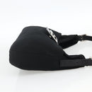 FENDI Mamma Baguette Shoulder Bag Nylon Black Silver Auth YKZ897-4