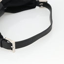 FENDI Mamma Baguette Shoulder Bag Nylon Black Silver Auth YKZ897-7