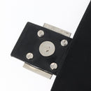 FENDI Mamma Baguette Shoulder Bag Nylon Black Silver Auth YKZ900-10