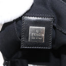 FENDI Mamma Baguette Shoulder Bag Nylon Black Silver Auth YKZ900-19