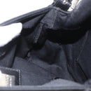FENDI Mamma Baguette Shoulder Bag Nylon Black Silver Auth YKZ900-20