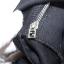 FENDI Mamma Baguette Shoulder Bag Nylon Black Silver Auth YKZ900-22