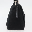 FENDI Mamma Baguette Shoulder Bag Nylon Black Silver Auth YKZ900-4