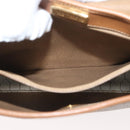 Christian Dior Honeycomb Canvas Hand Bag PVC Beige Gold Auth YKZ902-25