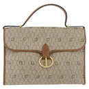 Christian Dior Honeycomb Canvas Hand Bag PVC Beige Gold Auth YKZ902-13