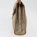 Christian Dior Honeycomb Canvas Hand Bag PVC Beige Gold Auth YKZ902-4