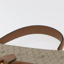 Christian Dior Honeycomb Canvas Hand Bag PVC Beige Gold Auth YKZ902-9