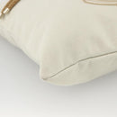 SAINT LAURENT Kahala Tote Bag Canvas Beige Gold 121631 Auth YKZ906A-14