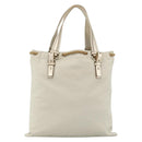 SAINT LAURENT Kahala Tote Bag Canvas Beige Gold 121631 Auth YKZ906A-2