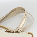 SAINT LAURENT Kahala Tote Bag Canvas Beige Gold 121631 Auth YKZ906A-8