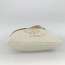 SAINT LAURENT Kahala Tote Bag Canvas Beige Gold 121631 Auth YKZ906A-5