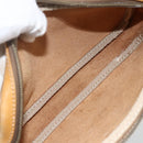 LOEWE Shoulder Bag Leather Beige Gold Auth YKZ909-12