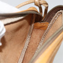 LOEWE Shoulder Bag Leather Beige Gold Auth YKZ909-18