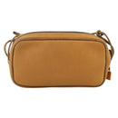 LOEWE Shoulder Bag Leather Beige Gold Auth YKZ909-2