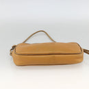 LOEWE Shoulder Bag Leather Beige Gold Auth YKZ909-5