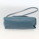 Chloe Lily Shoulder Bag Leather 2way Light Blue Silver Auth YKZ910A-11