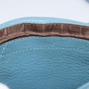 Chloe Lily Shoulder Bag Leather 2way Light Blue Silver Auth YKZ910A-17