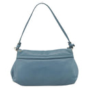 Chloe Lily Shoulder Bag Leather 2way Light Blue Silver Auth YKZ910A-3