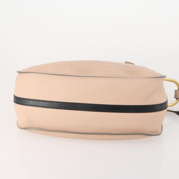Chloe Hailey Hand Bag Leather 2way Pink Gold 02165665 Auth YKZ911A