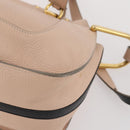 Chloe Hailey Hand Bag Leather 2way Pink Gold 02165665 Auth YKZ911A-9