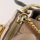 Chloe Hailey Hand Bag Leather 2way Pink Gold 02165665 Auth YKZ911A-20
