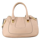 Chloe Hailey Hand Bag Leather 2way Pink Gold 02165665 Auth YKZ911A-13