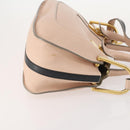 Chloe Hailey Hand Bag Leather 2way Pink Gold 02165665 Auth YKZ911A-3