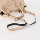 Chloe Hailey Hand Bag Leather 2way Pink Gold 02165665 Auth YKZ911A-7