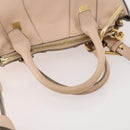 Chloe Hailey Hand Bag Leather 2way Pink Gold 02165665 Auth YKZ911A-8
