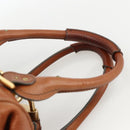 Chloe Paddington Hand Bag Leather Brown Gold Silver Auth YKZ912A-8
