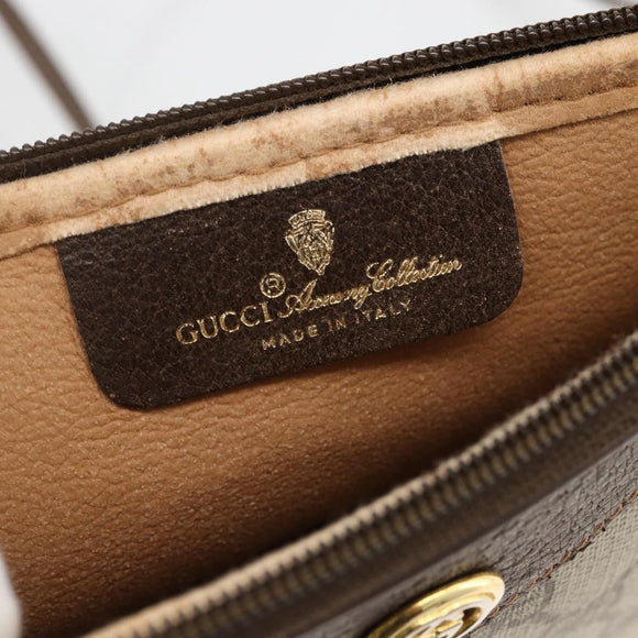 GUCCI GG Supreme Shoulder Bag PVC Beige Gold 97 02 068 Auth YKZ914