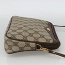 GUCCI GG Supreme Shoulder Bag PVC Beige Gold 97 02 068 Auth YKZ914-4