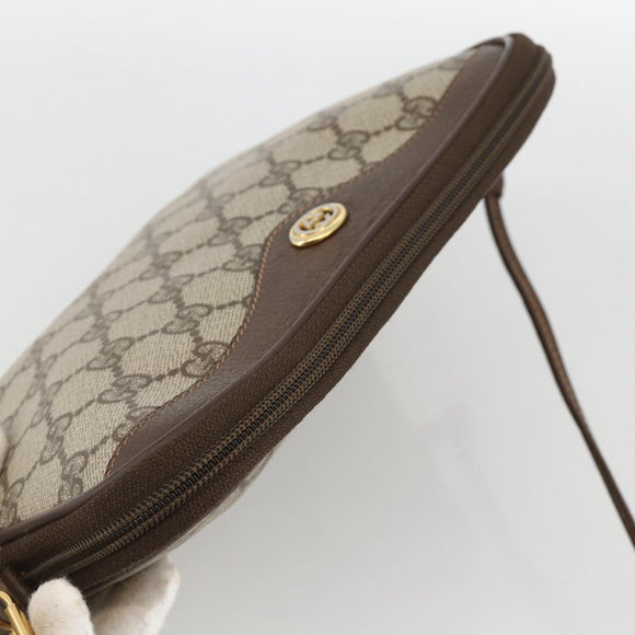 GUCCI GG Supreme Shoulder Bag PVC Beige Gold 97 02 068 Auth YKZ914