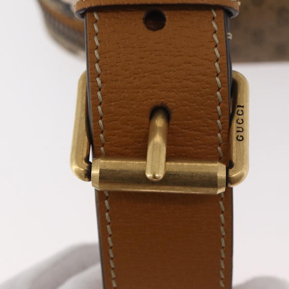 GUCCI Micro GG Supreme Disney collaboration bag PVC Beige 602695 Auth YKZ921SAM