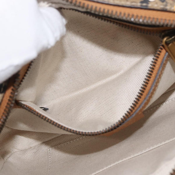 GUCCI Micro GG Supreme Disney collaboration bag PVC Beige 602695 Auth YKZ921SAM