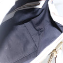 GUCCI GG Supreme Sherry Line Ophidia Hand Bag PVC White Gold 153028 Auth YKZ923-19