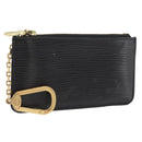 LOUIS VUITTON Epi Pochette Cles Coin Purse Black M63802 LV Auth YKZ924-1