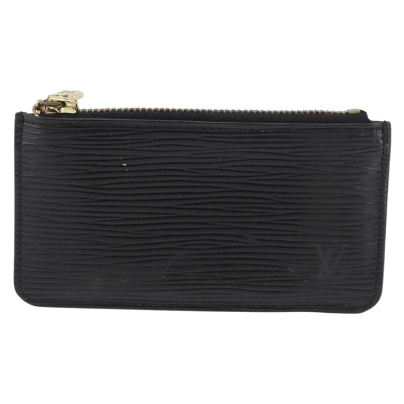 LOUIS VUITTON Epi Pochette Cles Coin Purse Black M63802 LV Auth YKZ924