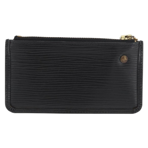 LOUIS VUITTON Epi Pochette Cles Coin Purse Black M63802 LV Auth YKZ924