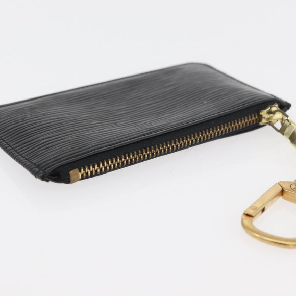 LOUIS VUITTON Epi Pochette Cles Coin Purse Black M63802 LV Auth YKZ924