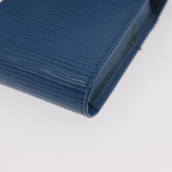 LOUIS VUITTON Epi Etui Cigarette Case Blue LV Auth YKZ925A