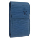 LOUIS VUITTON Epi Etui Cigarette Case Blue LV Auth YKZ925A-1