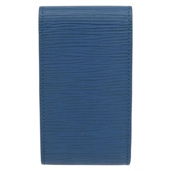 LOUIS VUITTON Epi Etui Cigarette Case Blue LV Auth YKZ925A