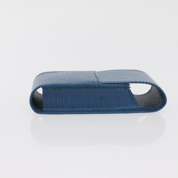 LOUIS VUITTON Epi Etui Cigarette Case Blue LV Auth YKZ925A