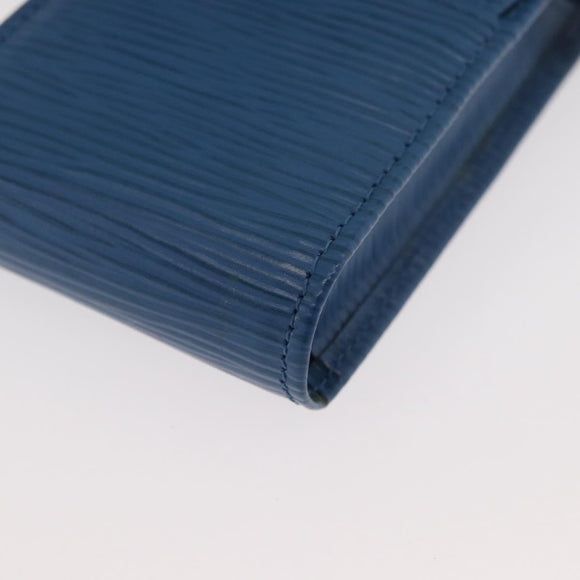 LOUIS VUITTON Epi Etui Cigarette Case Blue LV Auth YKZ925A